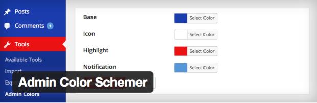 Admin Color Schemer