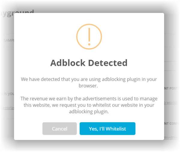 Simple-Adblock-Notice-in-Action