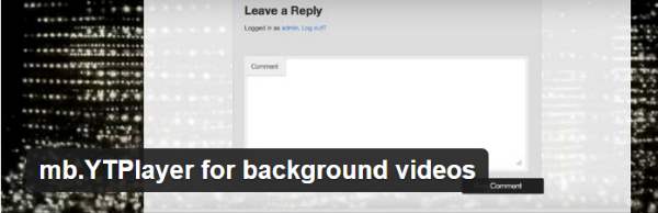 mb.YTPlayer for background videos.