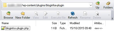 Créer un plugin spécifique - Fichier transféré
