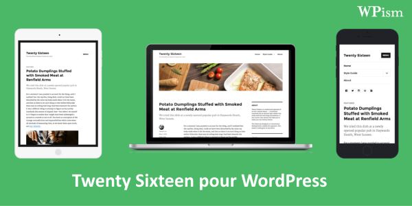 WordPress 4.4 - 10 nouvelles fonctionnalités à découvrir - Twenty Sixteen-