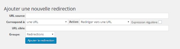 Redirection 301 - Ajouter une redirection