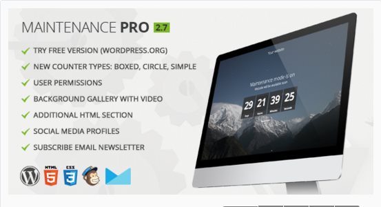 Passer WordPress en mode maintenance - Maintenance PRO