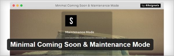 Minimal Coming Soon & Maintenance Mode
