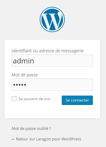 Connexion WordPress