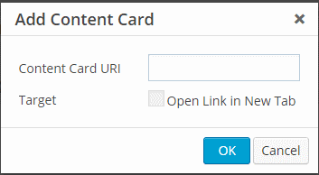 Ajouter une Content Card