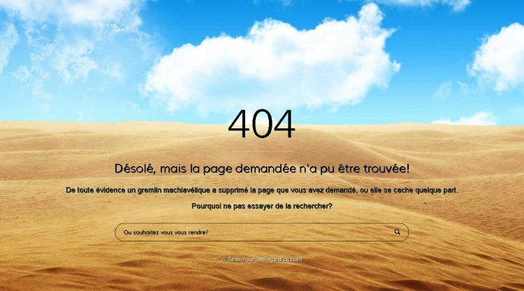 Forty Four - Page erreur 404