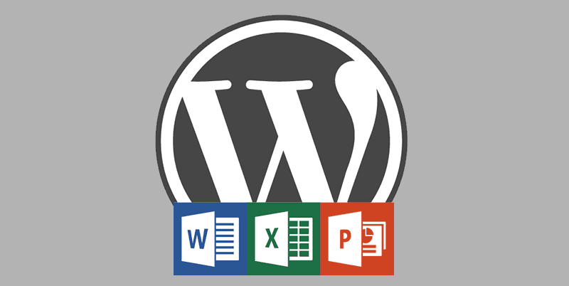Intégrer des documents Word et des fichiers Excel dans WordPress