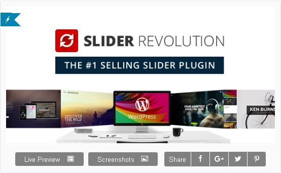 Slider Revolution - meilleurs plugin diaporama pour WordPress